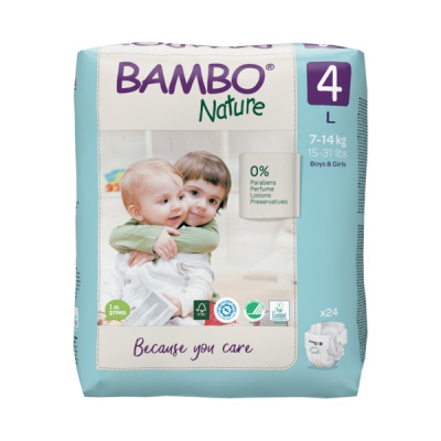 Эко-подгузники Bambo Nature 3 (4-8 кг), 52 шт купить оптом в Тюмени