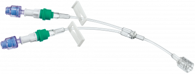 Удлинительная Y-линия с 2-мя коннекторами Сэйффлоу и возвратным клапаном 12 см купить оптом в Тюмени