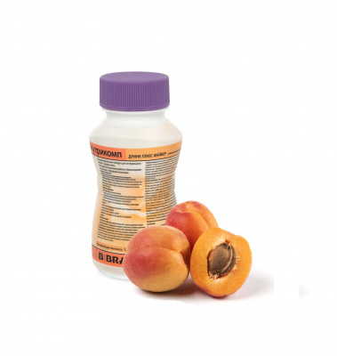 Нутрикомп Дринк Плюс Файбер с персиково-абрикосовым вкусом 200 мл. в пластиковой бутылке купить оптом в Тюмени